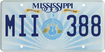 MS license plate MII388