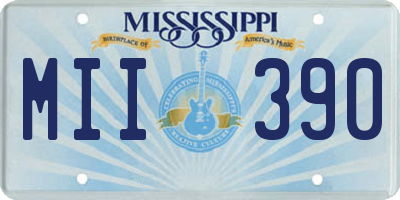 MS license plate MII390