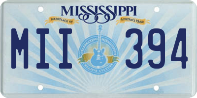 MS license plate MII394