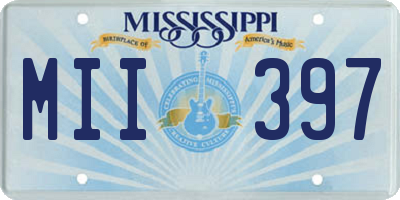 MS license plate MII397