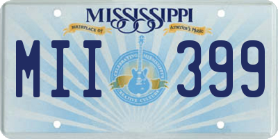 MS license plate MII399