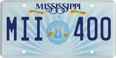 MS license plate MII400