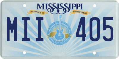 MS license plate MII405