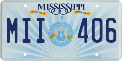 MS license plate MII406