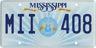 MS license plate MII408