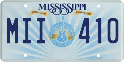 MS license plate MII410
