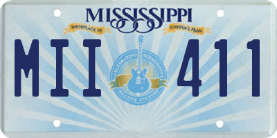 MS license plate MII411