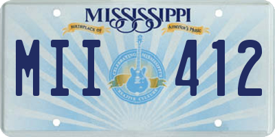 MS license plate MII412