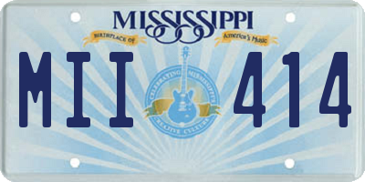 MS license plate MII414