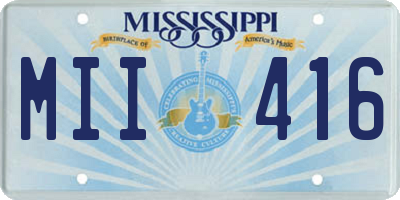 MS license plate MII416