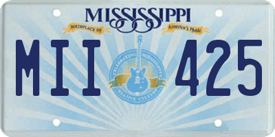MS license plate MII425