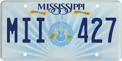 MS license plate MII427
