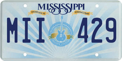 MS license plate MII429