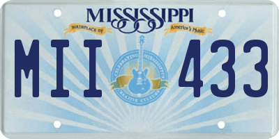 MS license plate MII433