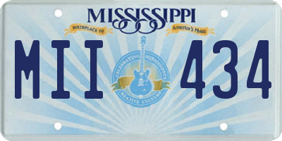 MS license plate MII434