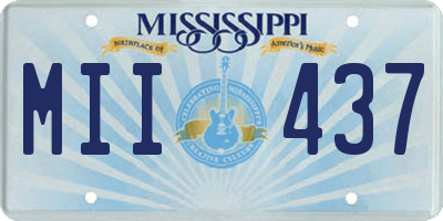 MS license plate MII437
