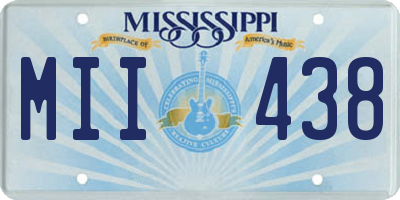 MS license plate MII438