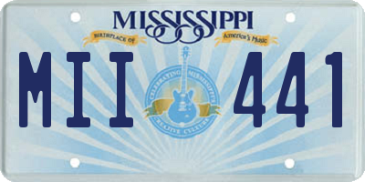 MS license plate MII441