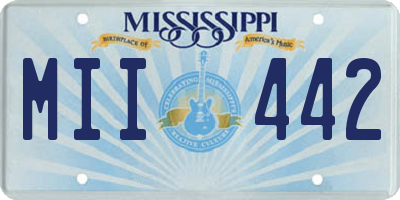 MS license plate MII442