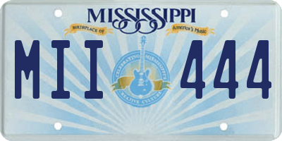 MS license plate MII444