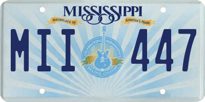 MS license plate MII447