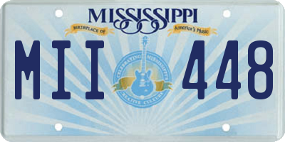 MS license plate MII448