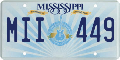 MS license plate MII449