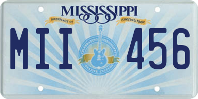 MS license plate MII456