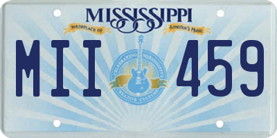 MS license plate MII459