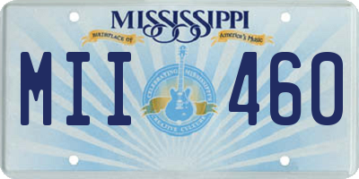 MS license plate MII460