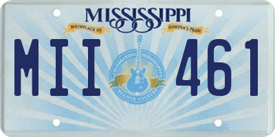 MS license plate MII461