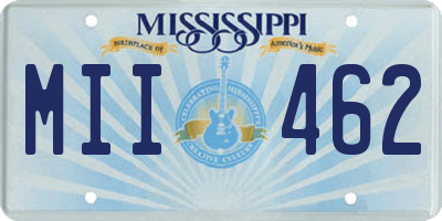 MS license plate MII462