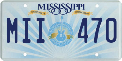 MS license plate MII470