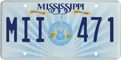 MS license plate MII471