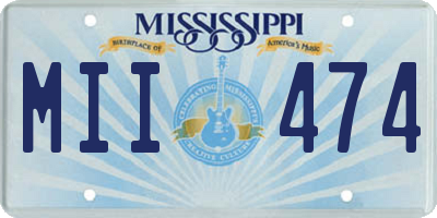 MS license plate MII474