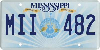 MS license plate MII482