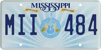 MS license plate MII484