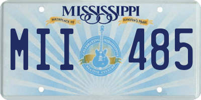 MS license plate MII485