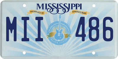 MS license plate MII486