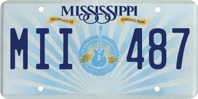 MS license plate MII487