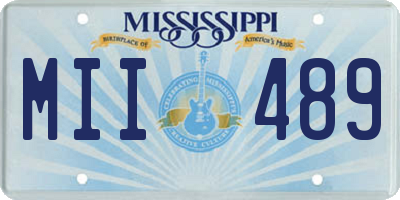 MS license plate MII489