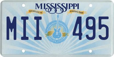 MS license plate MII495