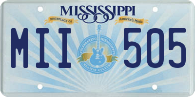 MS license plate MII505