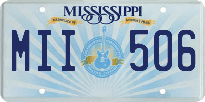 MS license plate MII506