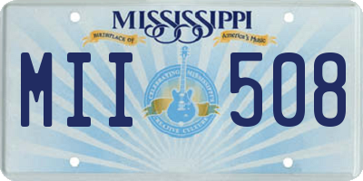 MS license plate MII508