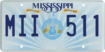 MS license plate MII511