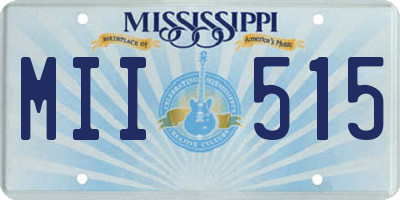 MS license plate MII515