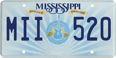 MS license plate MII520