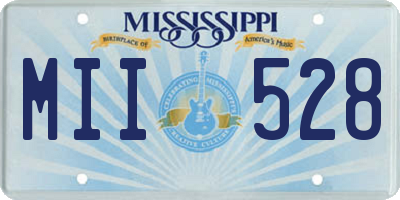MS license plate MII528