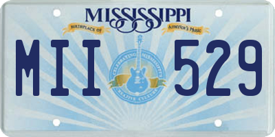 MS license plate MII529